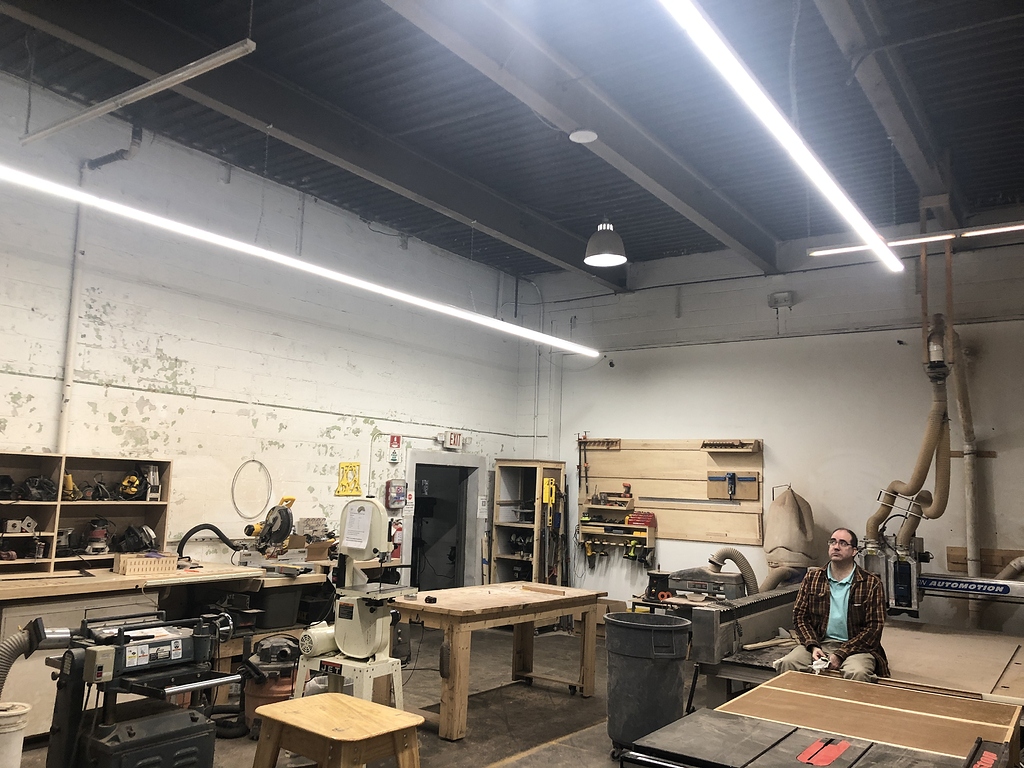 lighting upgrade Infrastructure Lansing Makers Network