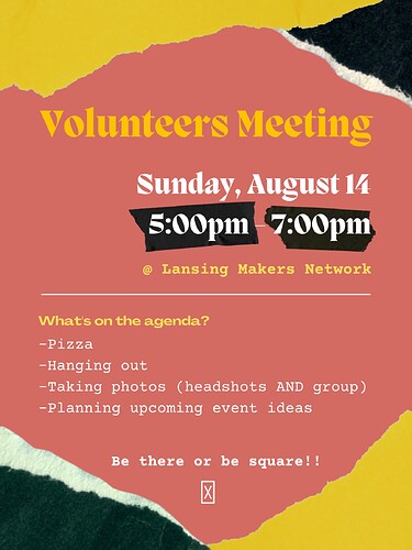 2022-08-14 Volunteers Meeting